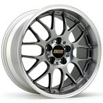 BBS Forged Line RS-GT Wheel (18x8.5 5-120 +38) in Diamond Black & Silver Diamond-Cut [RS909EDBPK]