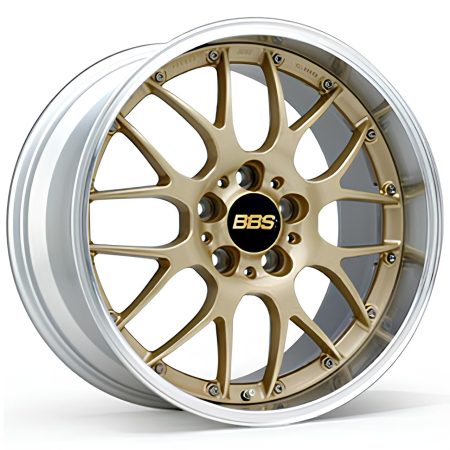 BBS Forged Line RS-GT Wheel (18×11 5-130 +45) in Gold & Silver Diamond-Cut [RS956G]