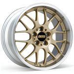 BBS Forged Line RS-GT Wheel (18x8 5-130 +50) in Gold & Silver Diamond-Cut [RS956G]