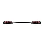AlphaRex LUXX-Series LED Taillights in Black & Red w/ Black Center Trunk Piece for 2013-2021 Tesla Model S (US only) [601130]