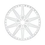 Avant Garde Custom Forged Series F222 Three-Piece Wheel