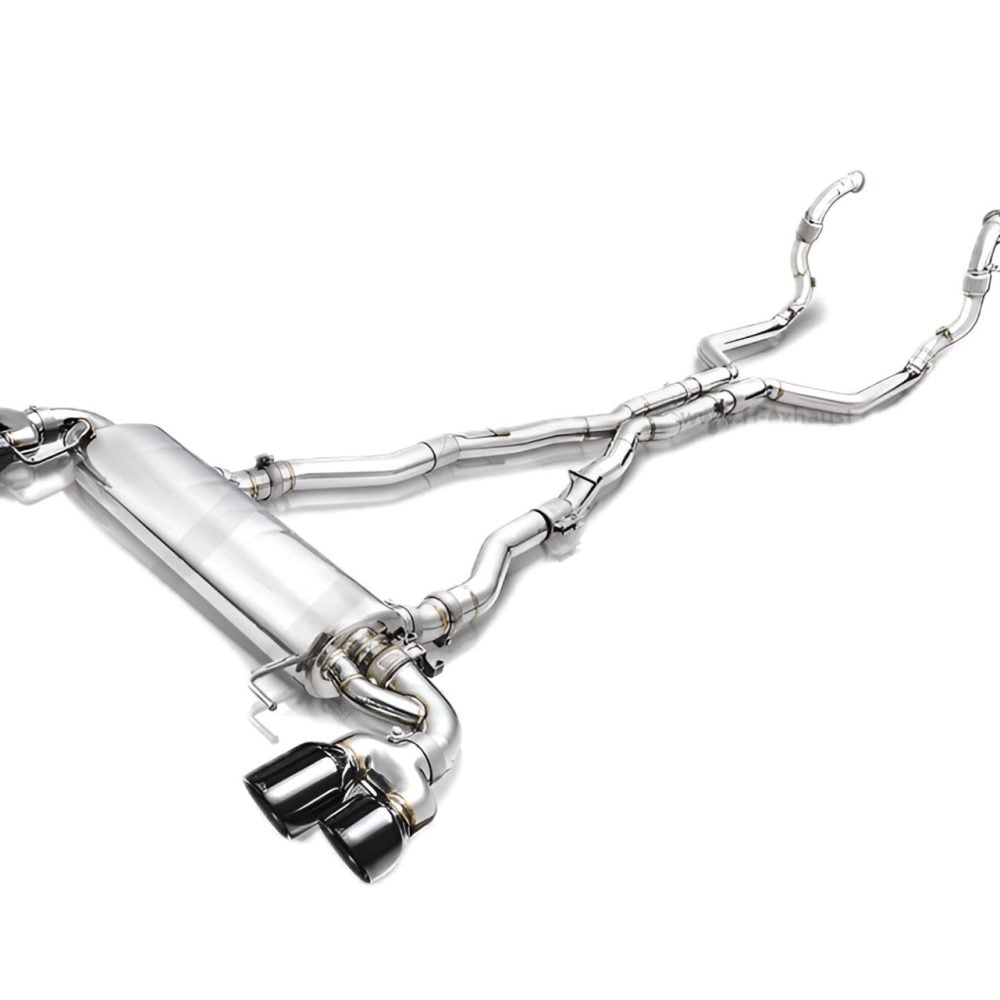 Fi EXHAUST Valvetronic Exhaust System for G3x BMW M550i [BN-G30V8-CBE+TIP-70101Q-S+CAB-BTB*2]