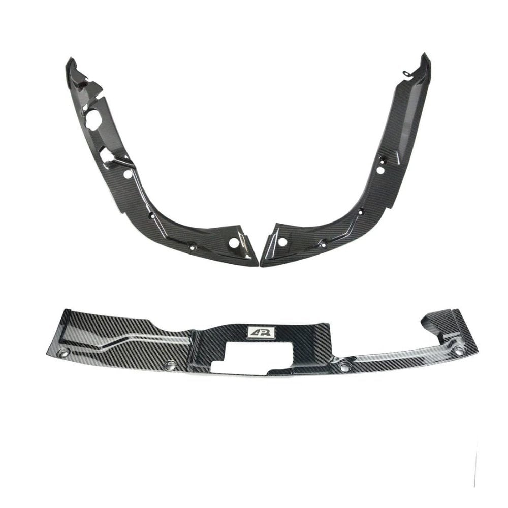 APR Performance Carbon Radiator Cooling Shrouds for FL5 Honda Civic Type R - Left-Side Shroud, Right-Side Shroud and Center Shroud 3-Piece Set