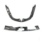 APR Performance Carbon Radiator Cooling Shrouds for FL5 Honda Civic Type R - Left-Side Shroud, Right-Side Shroud and Center Shroud 3-Piece Set
