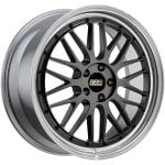 BBS Forged Line LM Wheel (18x8.5 5-112 +35) in Diamond Black & Diamond-Cut Lip [LM413DBPK]