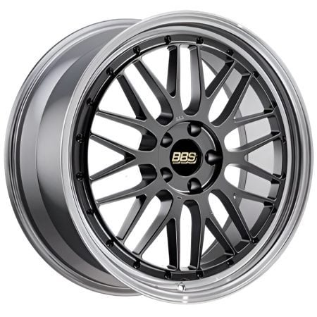 BBS Forged Line LM Wheel (18×8 5-112 +45) in Diamond Black & Diamond-Cut [LM430DBPK]