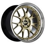 BBS Forged Line LM-R Wheel (20x9.5 5-120 +23) in Gold with Diamond-Cut Lip [LM317GLBKBD]
