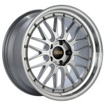 BBS Forged Line LM Wheel (20x8.5 5-112 +22) in Diamond Silver & Diamond-Cut Lip [LM457DSPK]