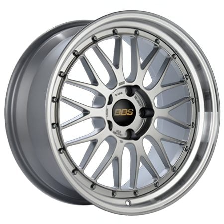 BBS Forged Line LM Wheel (20×8.5 5-112 +22) in Diamond Silver & Diamond-Cut Lip [LM457DSPK]