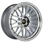 BBS Forged Line LM Wheel (20x12 5-130 +64) in Diamond Silver & Diamond-Cut Lip [LM474DSPK-BKBD]