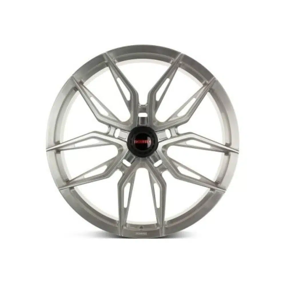 NOVITEC Ferrari SF90 NF11 Wheel in Gloss Silver - Front View of Wheel