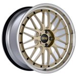 BBS Forged Line LM Wheel (18x8.5 5-114.3 +38) in Gold & Diamond-Cut [LM114GPK]