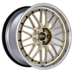 BBS Forged Line LM Wheel (18x10 5-114.3 +25) in Gold & Diamond-Cut [LM195GPK]