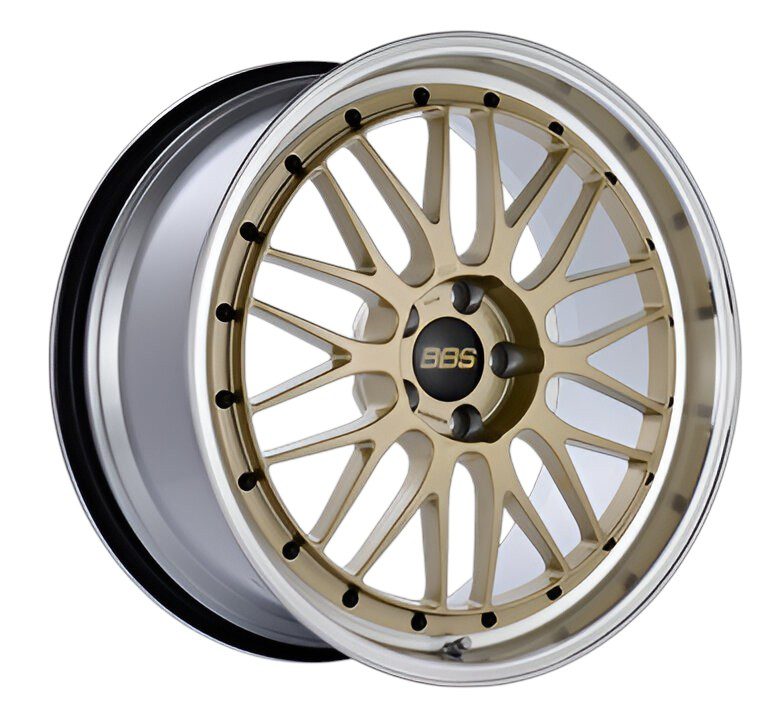 BBS Forged Line LM Wheel (18x8.5 5-114.3 +38) in Gold & Diamond-Cut [LM114GPK]