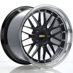 BBS Forged Line LM Wheel (20x10 5-112 +22) in Black Blue & Diamond-Cut Lip [LM436BB-BKBD]