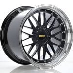 BBS Forged Line LM Wheel (19x11 5-120 +37) in Black Blue & Diamond-Cut Lip [LM435BB-BKBD]