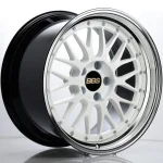 BBS Forged Line LM Wheel (18x10 5-114.3 +20) in White Blue & Diamond-Cut [LM086WBP-BKBD]
