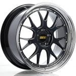 BBS Forged Line LM-R Wheel (20x11 5-120 +40) in Black Blue & Diamond-Cut Lip [LM340BB-BKBD]