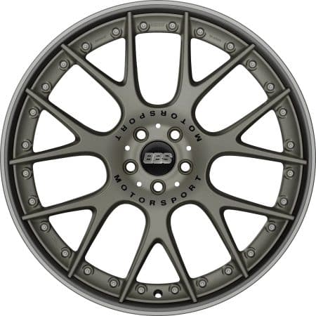 BBS CH-RII Platinum Center / Black Lip SS Rim Protector Wheel (21×10.5 5×112 +17)