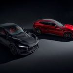 NOVITEC ESTESO Widebody Kit for F175 Ferrari Purosangue [F6 666 00/F6 666 83] Installed on Black & Red Purosangues - Front View