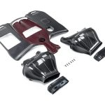 Eventuri Gloss Carbon Intake System for W464 Mercedes-AMG G63 [EVE-G63AMG-CF-INT] - Front-Side View of Kit
