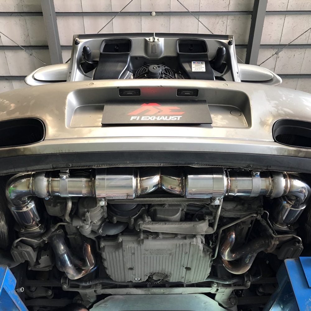 Fi EXHAUST F1 Version Valvetronic Exhaust System for 997.2 Porsche 911 Turbo Installed