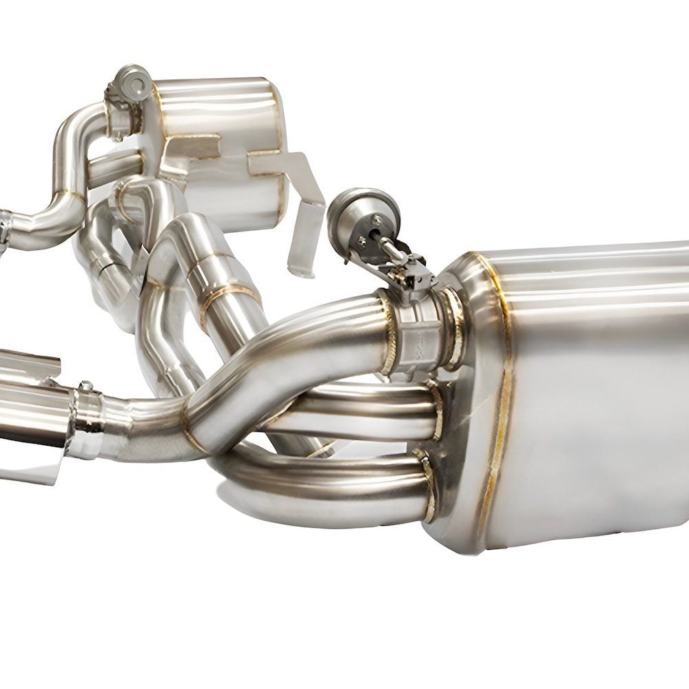 Fi EXHAUST F1 Version Valvetronic Exhaust System for 997.1 Porsche 911 Carrera / S - Side View