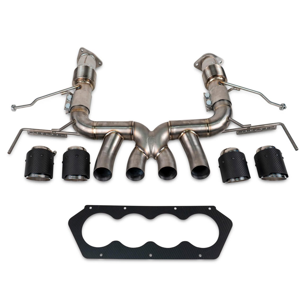 Fabspeed Titanium Supersport X-Pipe Cat-Back Exhaust System for C8 Chevrolet Corvette Z06 [FS.CHEVY.C8Z06.SS.TI/FS.CHEVY.C8Z06.SSCF.TI]