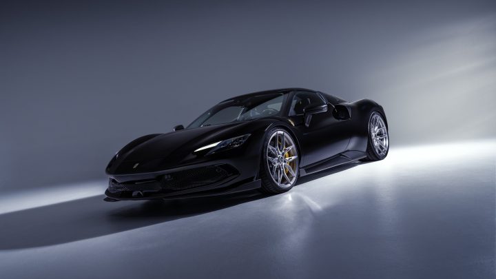 Novitec Ferrari 296 GTB In Nero & Rosso Scuderia - Carbon Fiber Body Kit And Forged Wheels