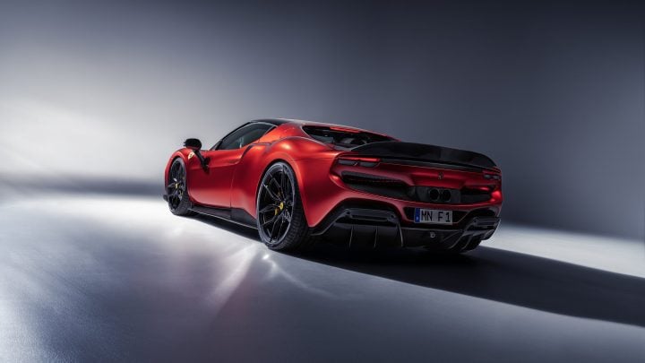 Novitec Ferrari 296 GTB In Nero & Rosso Scuderia - Carbon Fiber Body Kit And Forged Wheels