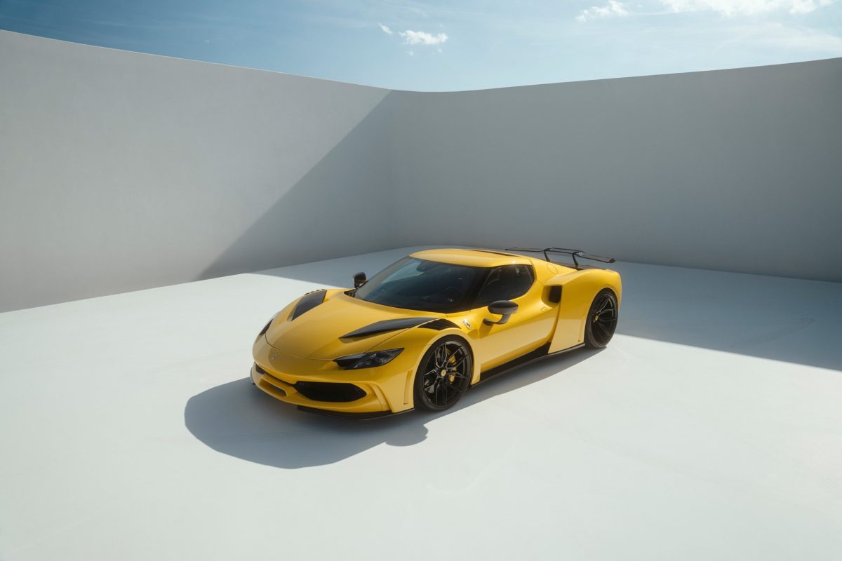 Giallo Modena Novitec Ferrari 296 N-Largo – Carbon Fiber Body Kit And Wheels
