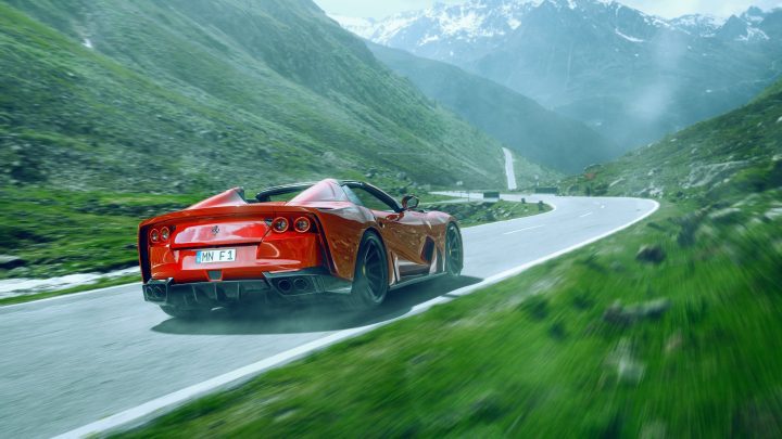 Rosso Corsa Ferrari 812 GTS N-LARGO By NOVITEC