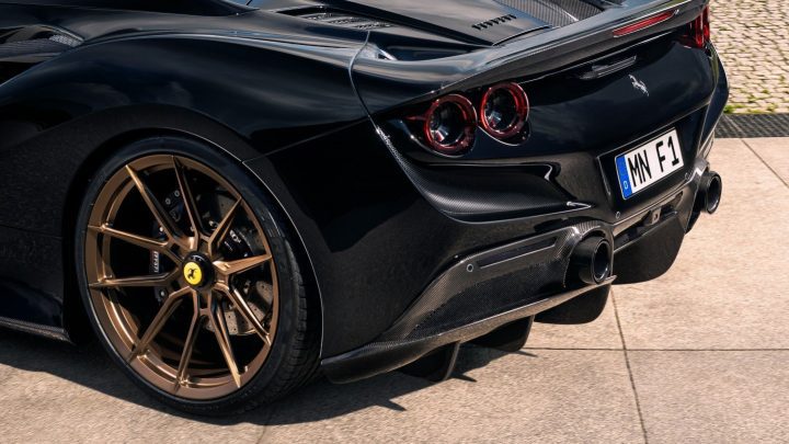 Nero Ferrari F8 Spider Refined With Novitec Carbon Fiber Aero & Wheels
