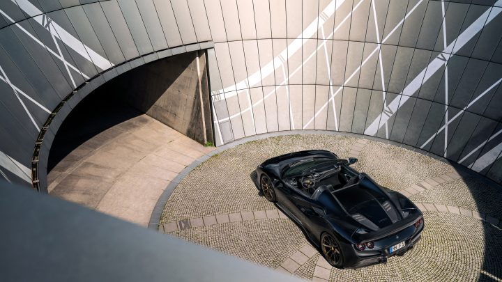 Nero Ferrari F8 Spider Refined With Novitec Carbon Fiber Aero & Wheels