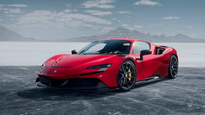 Rosso Novitec Ferrari SF90 - Carbon Fiber Aero Kit & Vossen NF10 Wheels