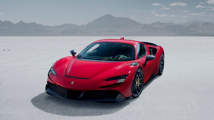 Rosso Novitec Ferrari SF90 - Carbon Fiber Aero Kit & Vossen NF10 Wheels