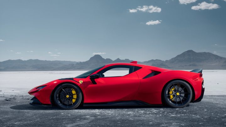Rosso Novitec Ferrari SF90 - Carbon Fiber Aero Kit & Vossen NF10 Wheels