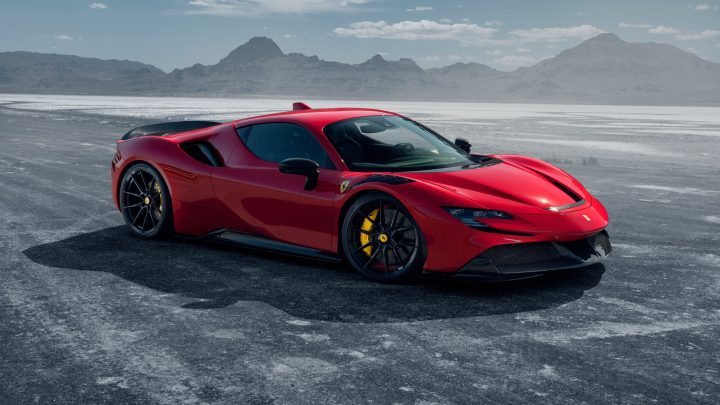Rosso Novitec Ferrari SF90 - Carbon Fiber Aero Kit & Vossen NF10 Wheels