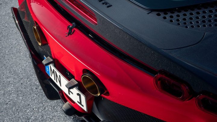 Rosso Novitec Ferrari SF90 - Carbon Fiber Aero Kit & Vossen NF10 Wheels