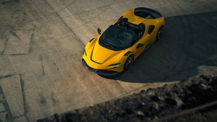 Giallo Modena Novitec Ferrari SF90 Spider - Carbon Fiber Body Kit And Vossen NF10 Wheels