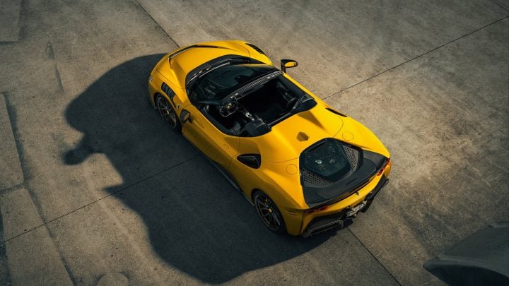 Giallo Modena Novitec Ferrari SF90 Spider - Carbon Fiber Body Kit And Vossen NF10 Wheels