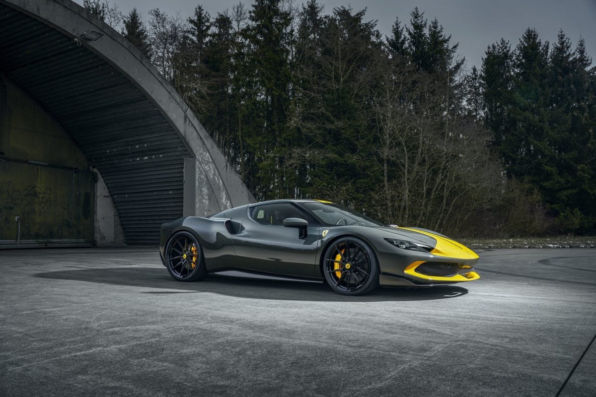 Asseto Fiorano Grigio Scuro Novitec Ferrari 296 GTB – Carbon Fiber Aero Kit And Vossen NF10 Wheels