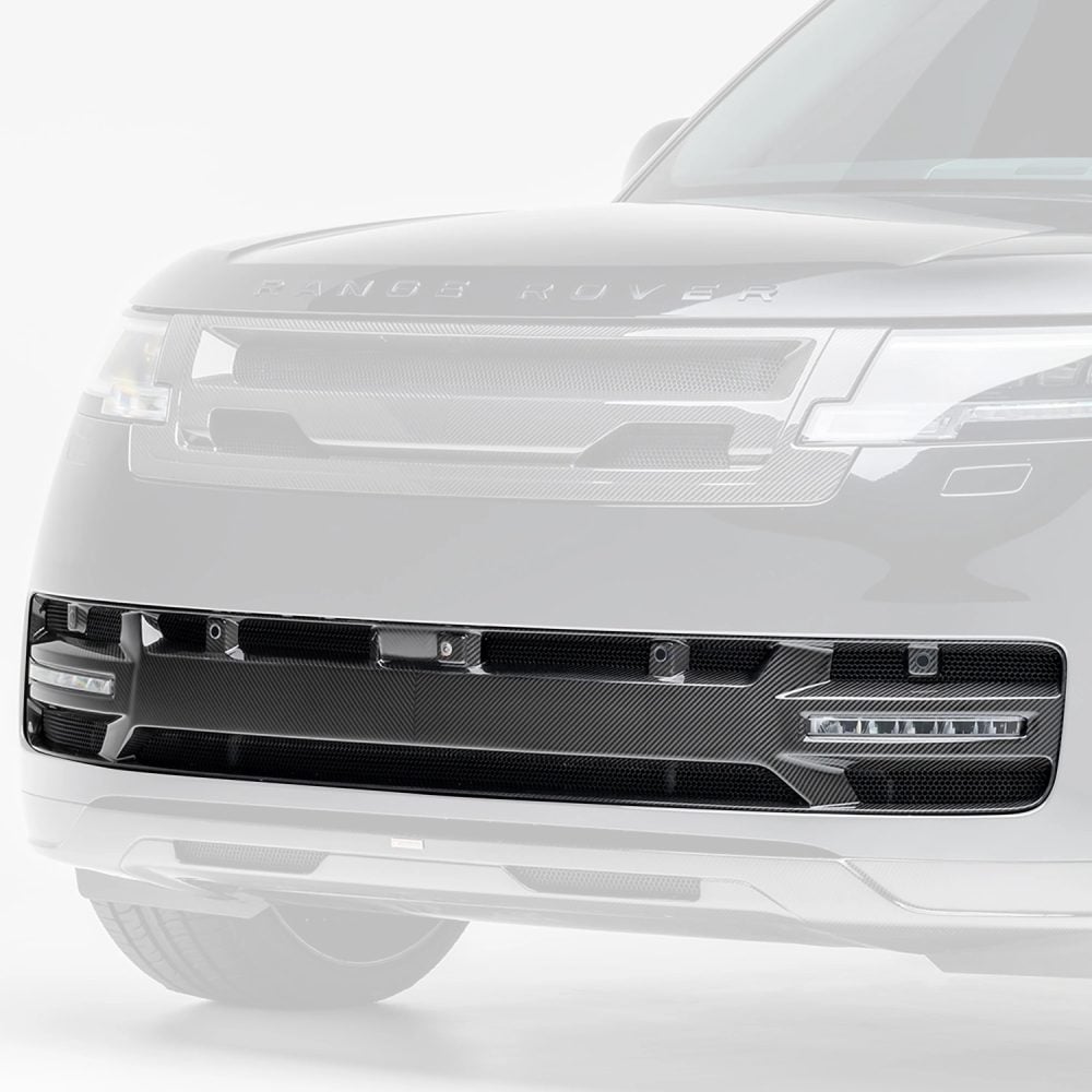 Vorsteiner Kensington Complete Carbon Aero Kit for L460 Range Rover - Installed Lower Grille