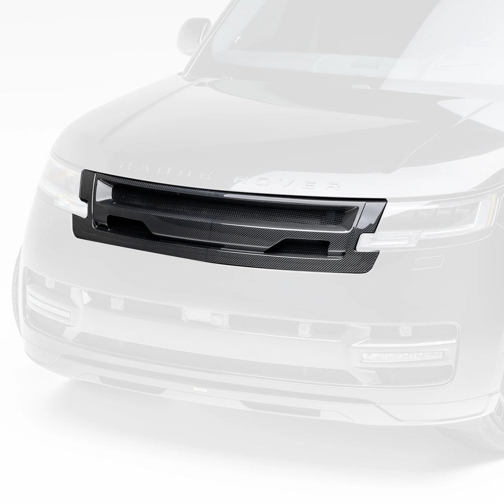 Vorsteiner Kensington Complete Carbon Aero Kit for L460 Range Rover - Installed Front Upper Grille