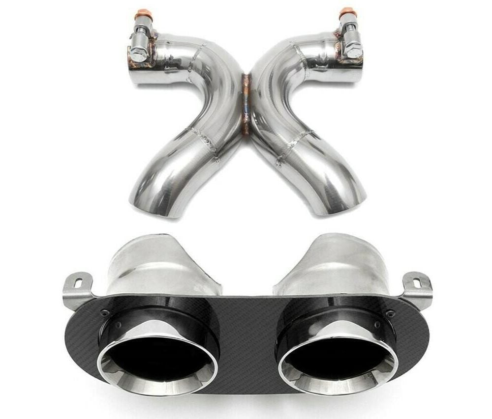 Fabspeed Challenge Style Dual Exhaust Tips for Ferrari 458 Italia [FS.FER.458.DLTP/FS.FER.458.DLTPF] - Adapter Pipe