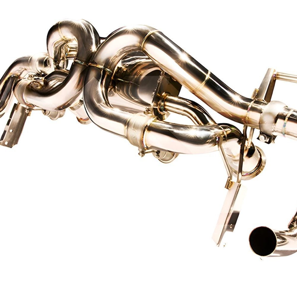 Fi EXHAUST Valvetronic Exhaust System for LP570-4 Lamborghini Gallardo Superleggera - Side View