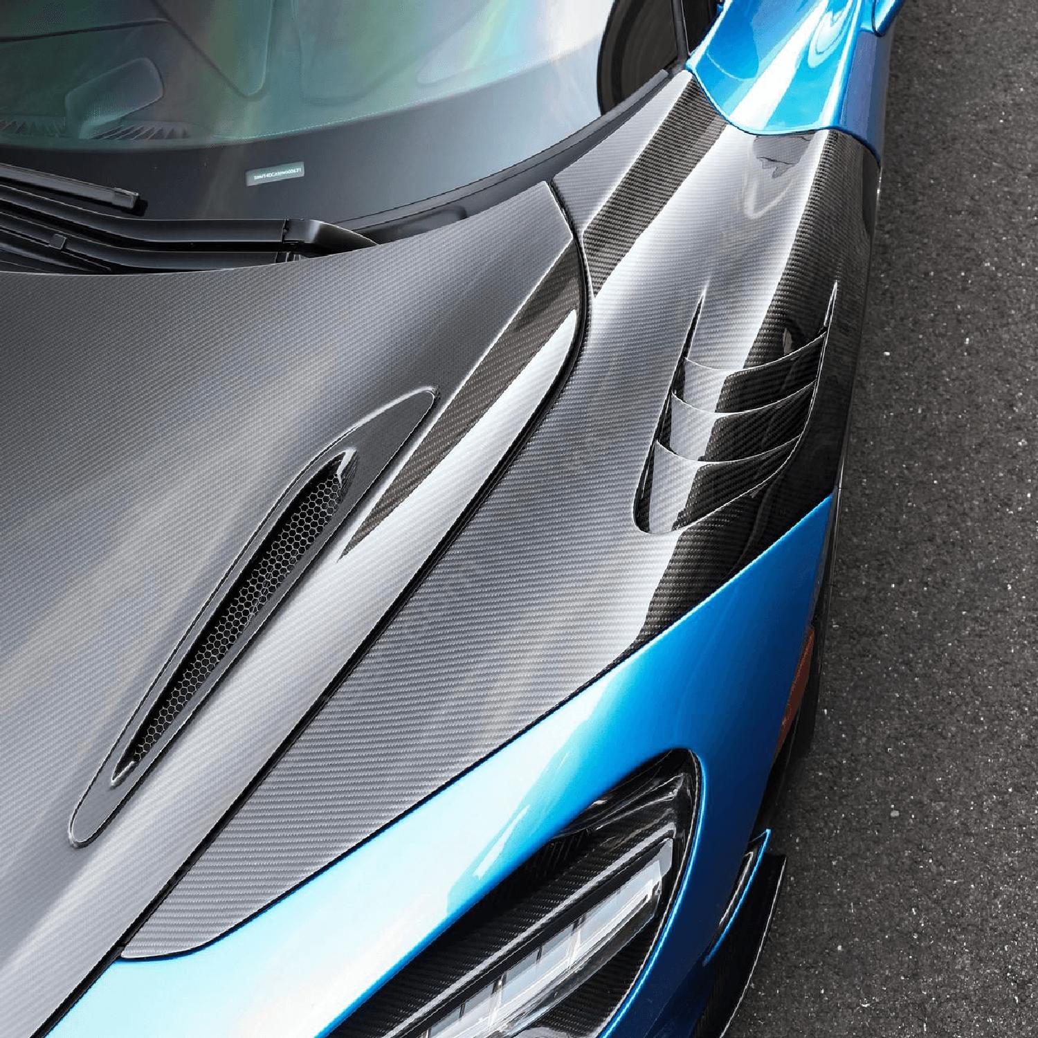Exotic Car Gear Carbon Louvered Front Fenders for McLaren 720S