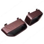 Exotic Car Gear Carbon Tail Pipe Tip Surrounds for McLaren 12C / 650S [ECG-MCL-TP-2X , ECG-MCL-TP-2X-1 , ECG-MCL-TP-2X-1-1 , ECG-MCL-TP-2X-1-1-1] in Red Mesh - Closeup