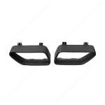 Exotic Car Gear Carbon Tail Pipe Tip Surrounds for McLaren 12C / 650S [ECG-MCL-TP-2X , ECG-MCL-TP-2X-1 , ECG-MCL-TP-2X-1-1 , ECG-MCL-TP-2X-1-1-1] in Matte - Top View