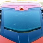 APR Performance Carbon Rear Hatch Vents for C8 Chevrolet Corvette Stingray / Z06 [CBX-C8HATCH] Installed on Orange Corvette - Close View